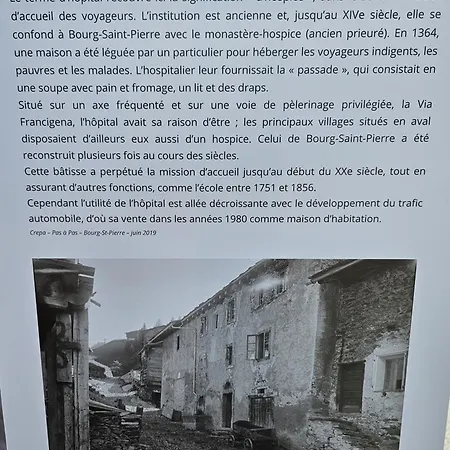 L'ancien Hospice Appartement Bourg-Saint-Pierre